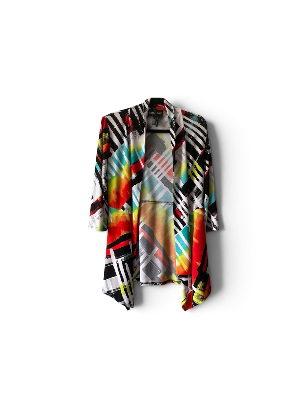 Frank Lyman Design Abstract Waterfall Cardigan Jacket Size 4